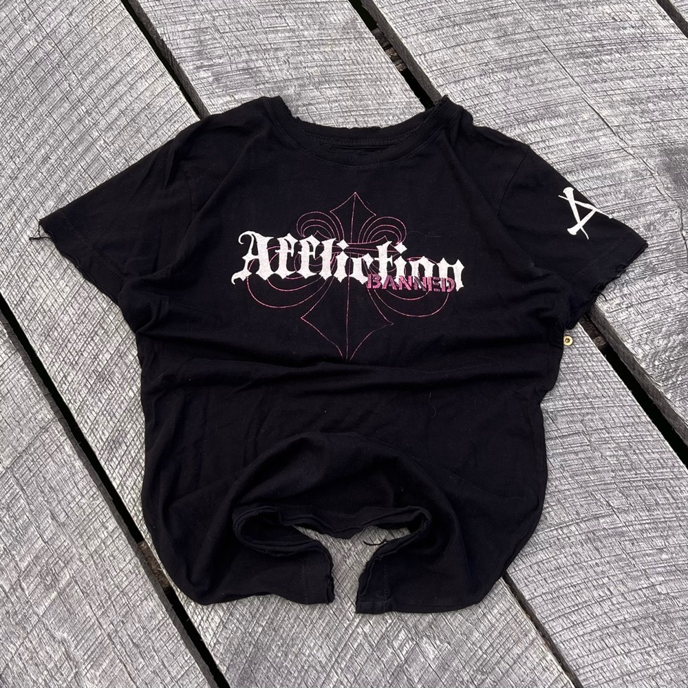 Y2K Affliction Banned Babydoll Tee